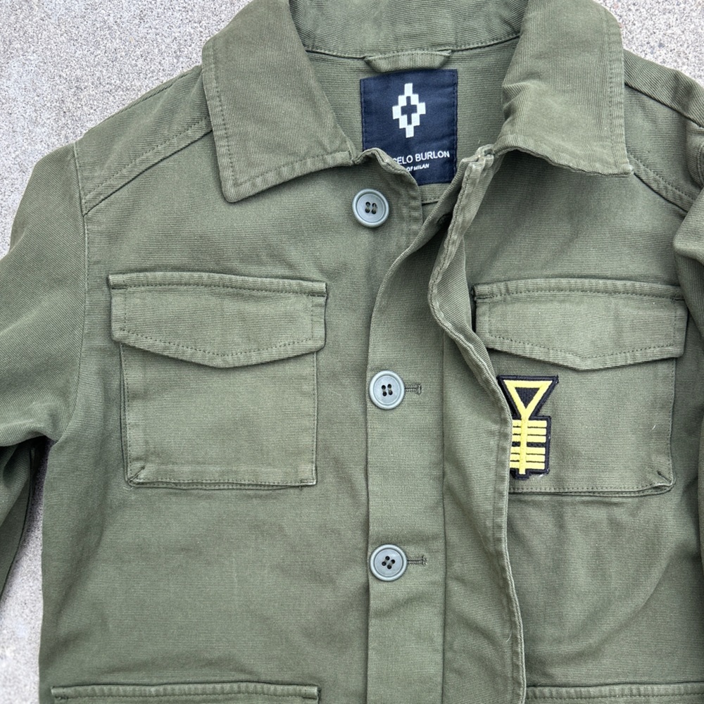 Marcelo Burlon Kids of Milan Military Style Jacket